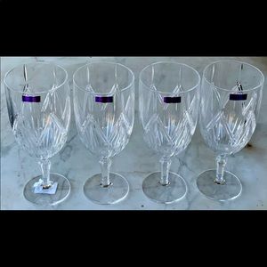 MARQUIS BY WATERFORD ICE BEVERAGE LACEY CRYSTAL NEW SET OF 4 BOX GERMANY